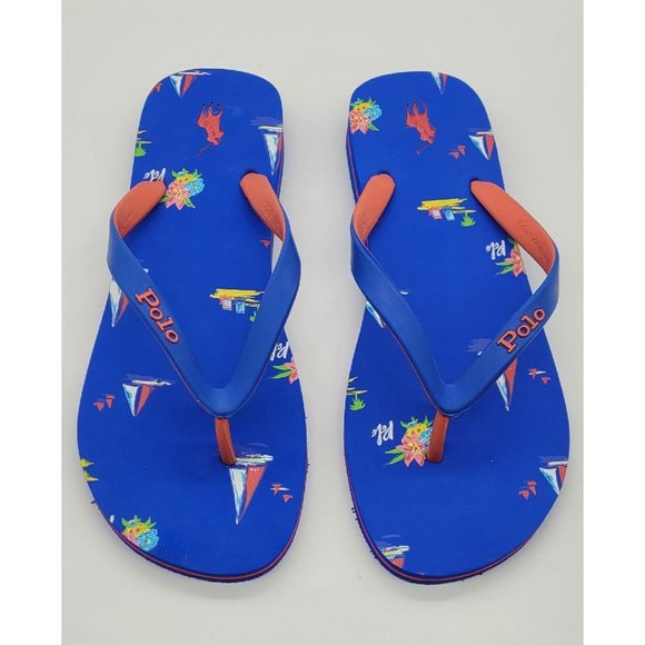 Ralph Lauren Polo Bolt Nautical Flip Flops main image 4